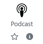 Ausschnitt der Aktivitätsauswahl mit Pdcast-Icon.