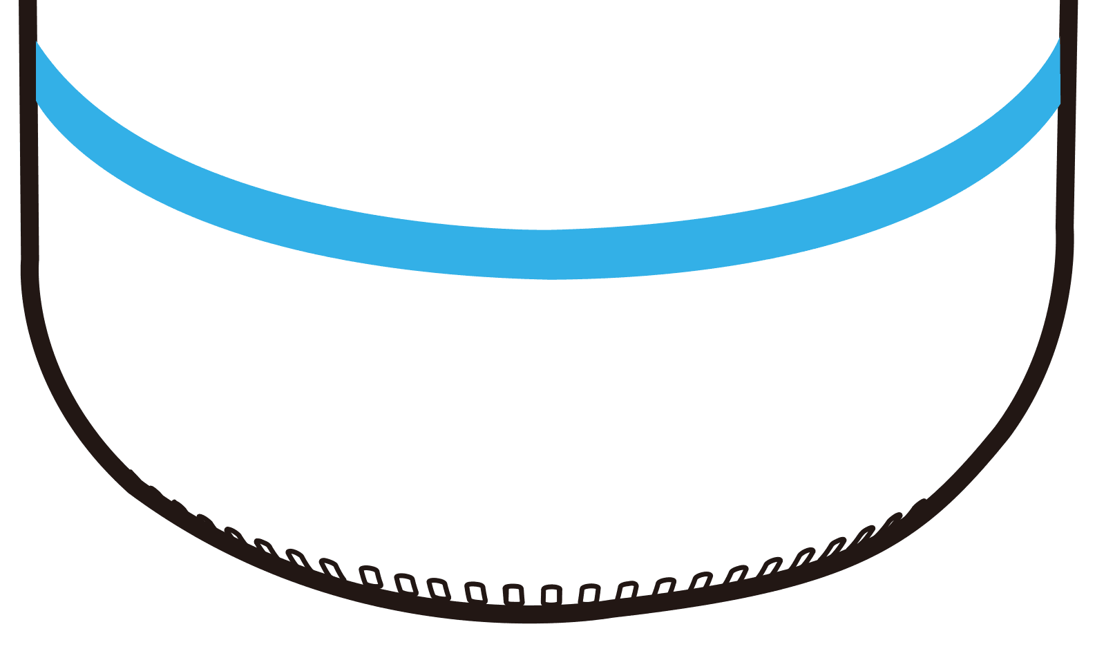 schematische Ansicht Farbring blau