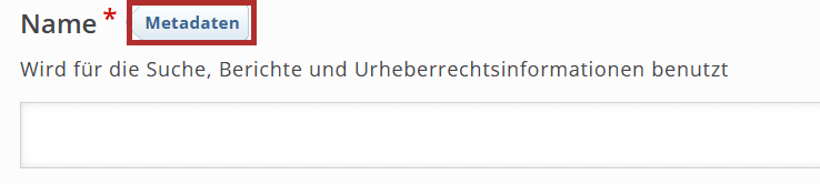 Feld zum Eingeben des Namens der Aktivität.