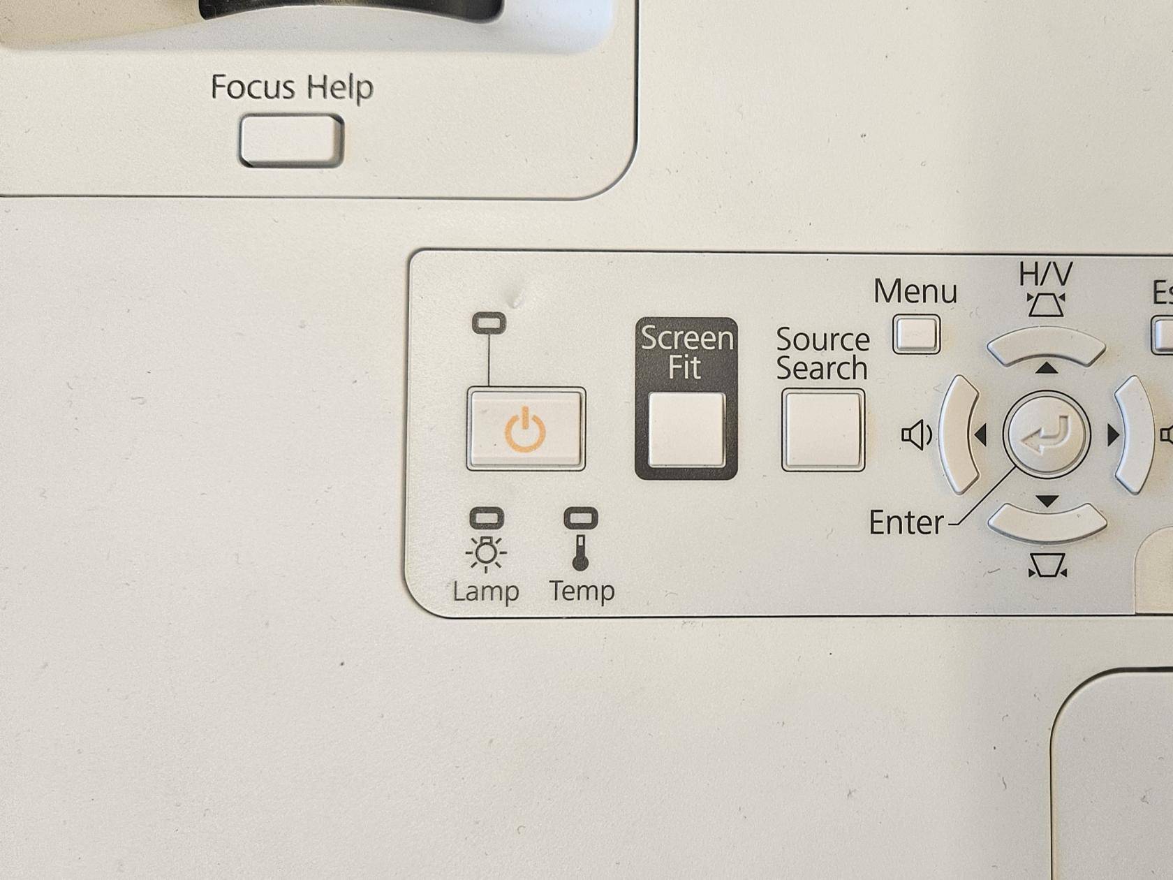 On/Off Button des Projektors