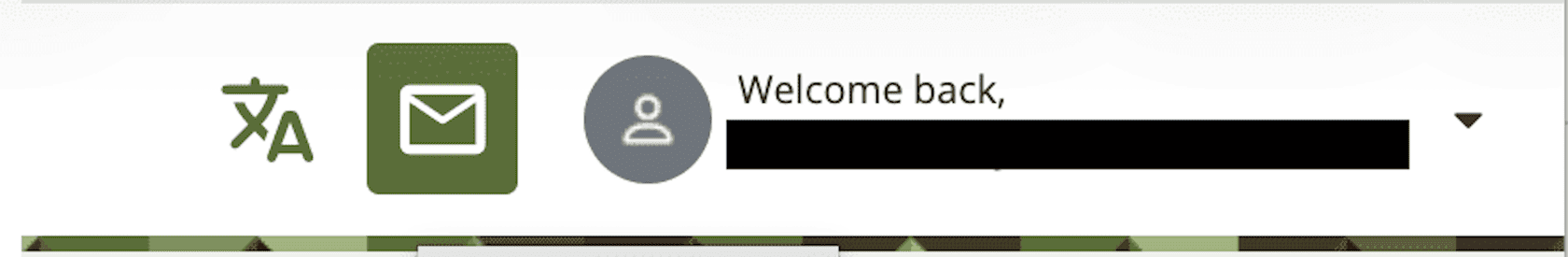 Screenshot des Briefumschlag-Symbols in der Kopfzeile rechts oben, mit dem die Seite "Benachrichtigungen" geöffnet werden kann.