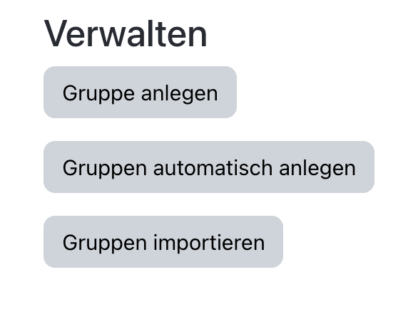 Bildschirmfoto des Bereichs "Verwalten".