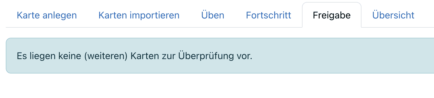 Bildschirmfoto des Reiters "Freigabe"